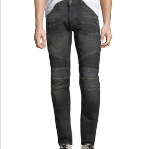 Boys Sz 12 Hudson Blinder Distressed Biker Jeans